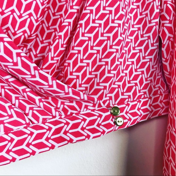 Worthington Coral Faux Wrap Long Sleeved Blouse MP - Picture 5 of 8